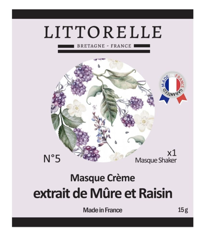 Masque crème aux extraits de mûre et de raisin image